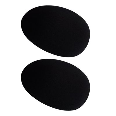 DECOMELODY Self-Adhesive Muscle Pads for Men, Reusable Silicone Chest Inserts, Black