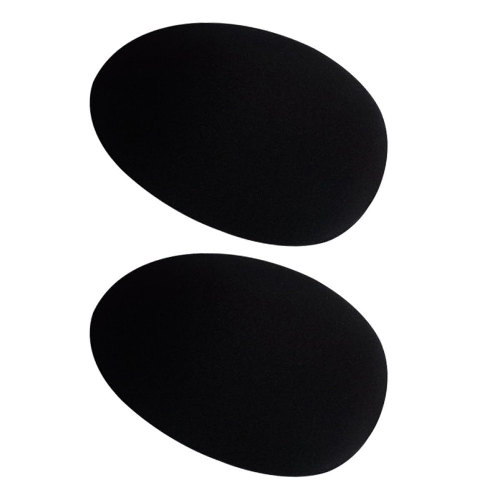 DECOMELODY Self-Adhesive Muscle Pads for Men, Reusable Silicone Chest Inserts, Black