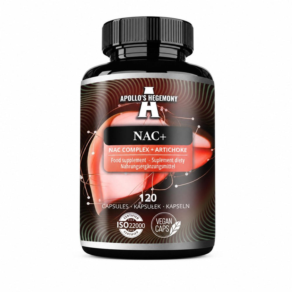NAC+ | 600 mg N-Acetyl-L-Cysteine & Artichoke Extract, 120 Vegan Capsules, 4-Month Supply