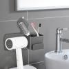 Husoiuy Space-Saving Wall-Mounted Hair Dryer Holder view 2
