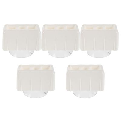 WEKAMOS 5-Piece Plastic Playpen Replacement Parts, White Support Base Clips