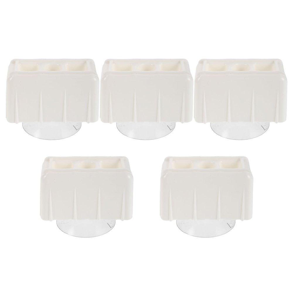 WEKAMOS 5-Piece Plastic Playpen Replacement Parts, White Support Base Clips