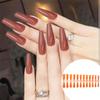 mophrati 24-Piece Extra-Long Press-On Nails, Artificial DIY Solid French Style, Elegant, Colorfast, 11 Yellow view 4