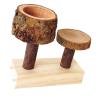 Natural Wood Small Pet Bowl view 1