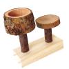 Natural Wood Small Pet Bowl view 3