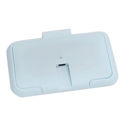 TOPINCN USB Wet Wipe Warmer, Portable Temperature Control, Double-Layer, Light Blue, ABS