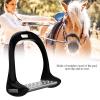 Xiuganpo Riding Stirrups, Sturdy Non-Slip Stainless Steel Pad, Aluminum Construction, 5 Colors (Black) view 2