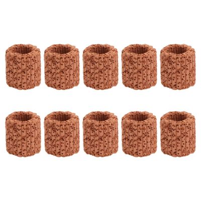 Gadpiparty 10-Piece Ceramic Plant Gravity Rings for Aquarium Biological Filtration