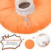 Cat Recovery Collar, Adjustable Anti-Lick Collar, Orange, L view 3