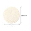 Natural Loofah Facial Exfoliating Pads, 12 Count view 2