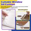 LZMZMQ Non-Slip Window Sill Mat for Cats, Wood-Look Leather, Cut-to-Size, 150 x 60 cm (59 x 24 in) view 3