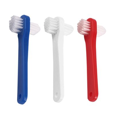 Pack of Double-Sided Plastic Denture Brushes