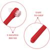 Pack of Double-Sided Plastic Denture Brushes view 3