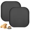 2-Pack Non-Slip Pet Bowl Mat, 26cm x 26cm view 1