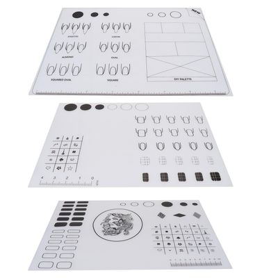 SEWACC 3-Piece Silicone Nail Art Stamping Mats