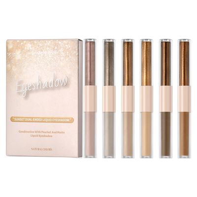 6-Piece Double-Ended Highly Pigmented Liquid Eyeshadow Set