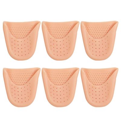 WATIIFUFU 3 Pairs of Durable SEBS Toe Covers with Ventilation, Breathable Toe Protectors for Ballet and Shoes, Ergonomic Forefoot Comfort