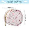 Cute Red Bunny Striped Stars Baby Girl Pacifier Holder Case view 3