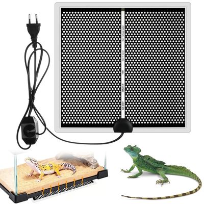 Adiwo Terrarium Heating Mat for Glass Enclosures, Adjustable Temperature, 14 W, 28 x 28 cm