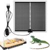 Adiwo Terrarium Heating Mat for Glass Enclosures, Adjustable Temperature, 14 W, 28 x 28 cm view 1