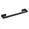 Modern Black Bathroom Hardware Set with Robe Hook, Towel Holder, Tissue Holder, Toothbrush Holder and Shelf view 1