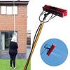 Telescopic Window Cleaning Pole Set with Water Feed, 3.6–9.6 m, Solar Panel Brush with Rotating Squeegee view 3