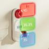 Adjustable Suction-Cup Shower Head Holder with Temperature Display view 2