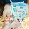 UTHCLO Hamster Hanging Bed with Double-Layer Canvas Design, Light Green view 3