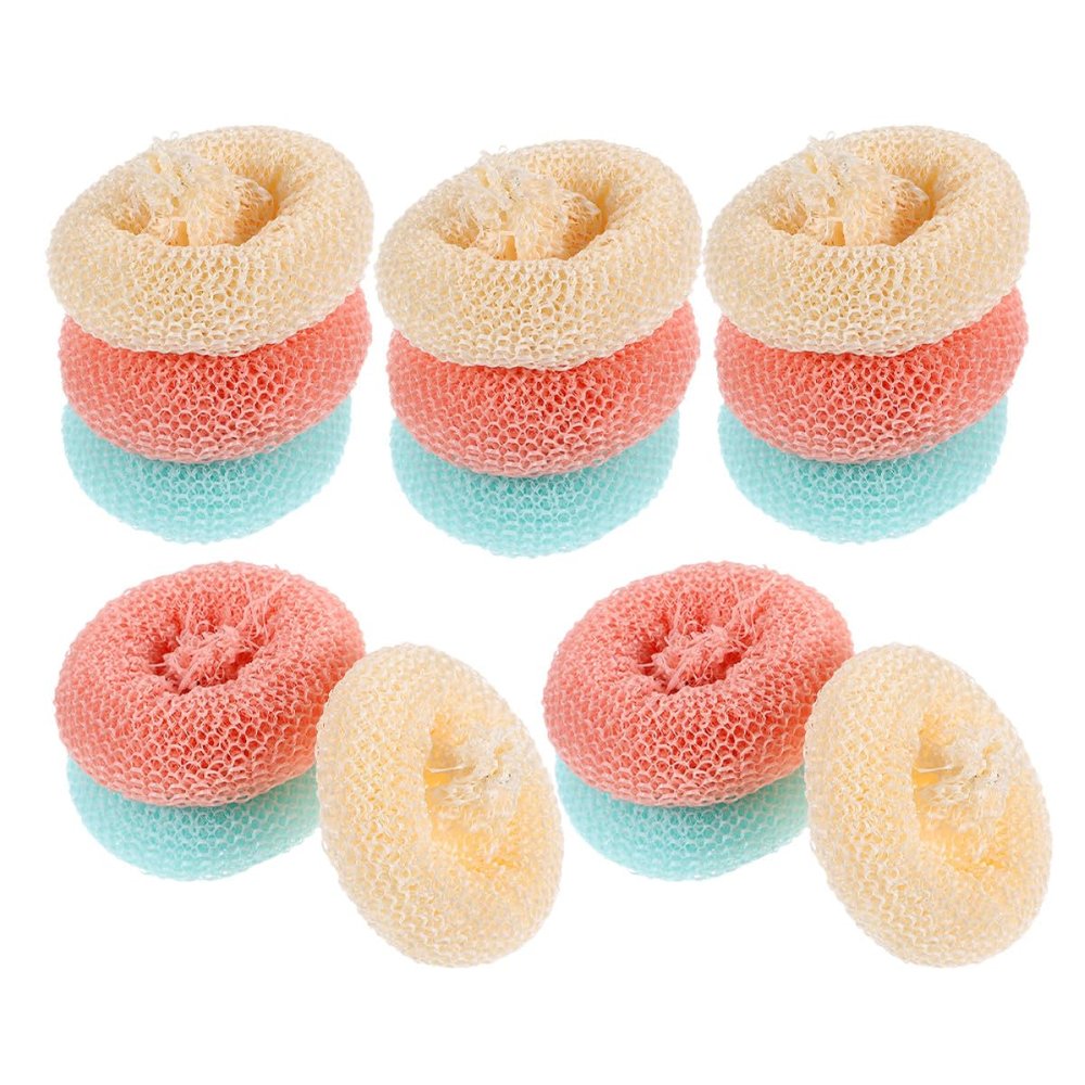 DOITOOL Round Scratch-Free Cleaning Sponges, 15-Pack, for Dishes