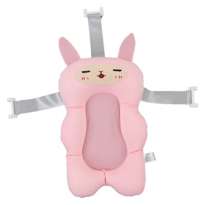 Fdit Soft Floating Bath Cushion for Baby Bathing with Milk Silk Fabric for Comfortable Newborn Bathing (Style 3)
