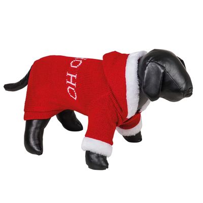 Nobby Santa Robe Dog Sweater, Red/White, 23 cm