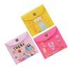 VALICLUD 3-Piece Canvas Period Pouches for Women with Button Closure, Large Capacity, Portable Storage for Pads and Hygiene Items, Random Style view 1