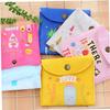 VALICLUD 3-Piece Canvas Period Pouches for Women with Button Closure, Large Capacity, Portable Storage for Pads and Hygiene Items, Random Style view 4