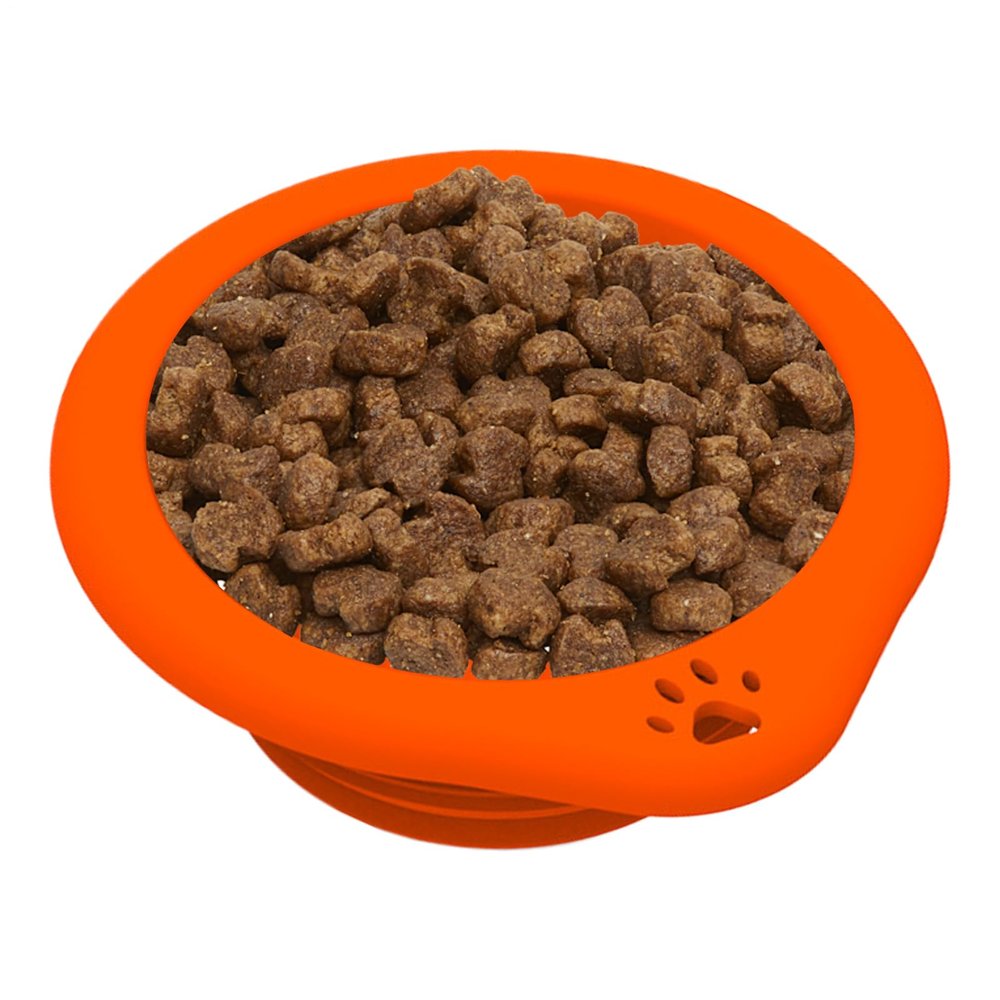 Portable Dog Bowl for Travel, 300 ml, with Carabiner