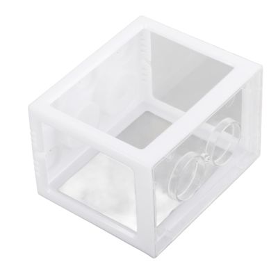 Fafeims Betta Fish Aquarium, Mini Betta Fish Bowl, Stackable Small Bowl for Tabletop Decor, Aquarium Set (White)