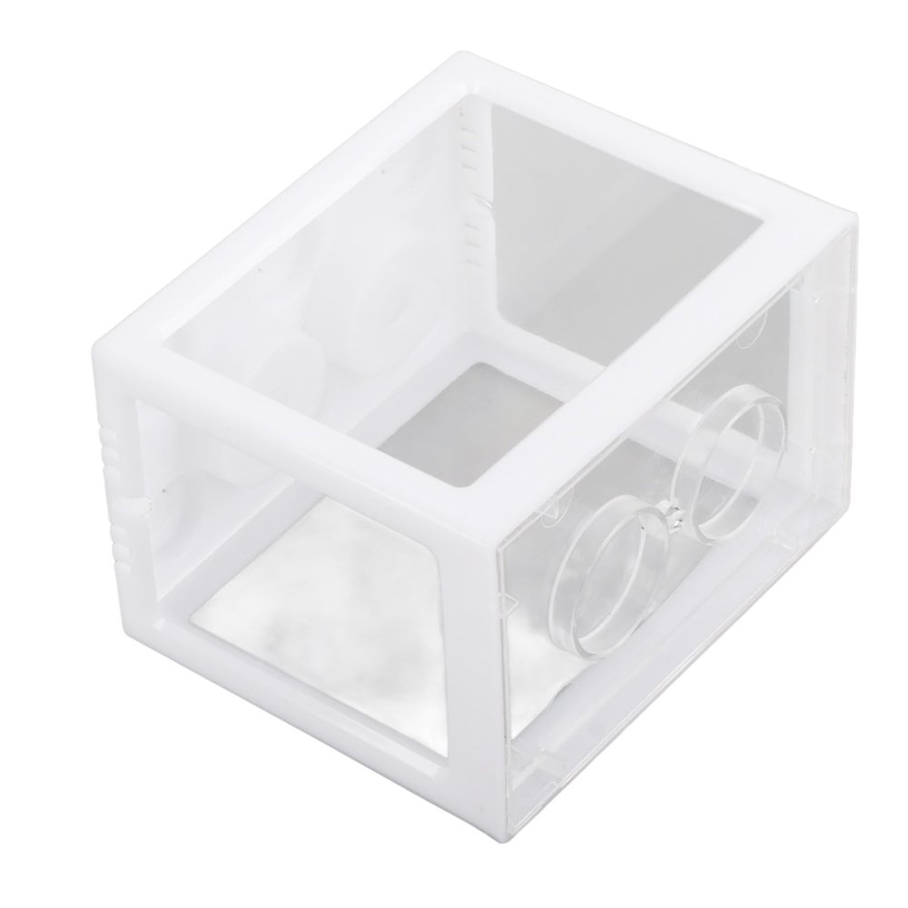 Fafeims Betta Fish Aquarium, Mini Betta Fish Bowl, Stackable Small Bowl for Tabletop Decor, Aquarium Set (White)
