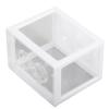 Fafeims Betta Fish Aquarium, Mini Betta Fish Bowl, Stackable Small Bowl for Tabletop Decor, Aquarium Set (White) view 4