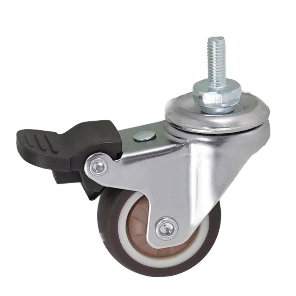 4-Piece Universal Swivel Casters, Heavy-Duty Furniture Casters with Safety Brakes (8)