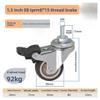 4-Piece Universal Swivel Casters, Heavy-Duty Furniture Casters with Safety Brakes (8) view 2