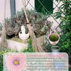 DECORNIJIA Pink Braided Cotton Rope Storage Basket, Hanging Basket and Desk Organizer view 3