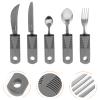 Durable Cutlery for Seniors, 1 Set, PP, TPR, and Stainless Steel view 4