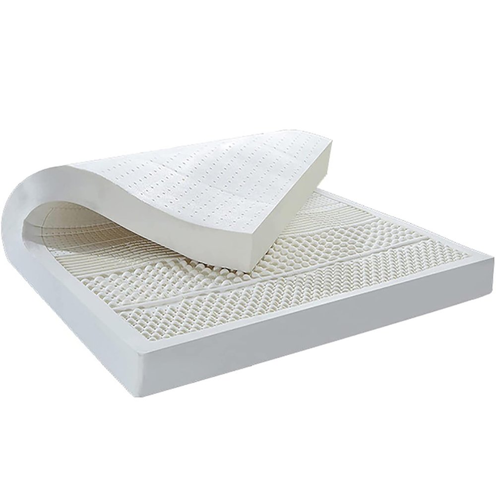 100% Natural Latex, Hotel Quality, King-Size Double Bed, Full Size, 10.2 cm Comfort Foam, Ideal for Family and Individual Use, 135 x 210 cm
