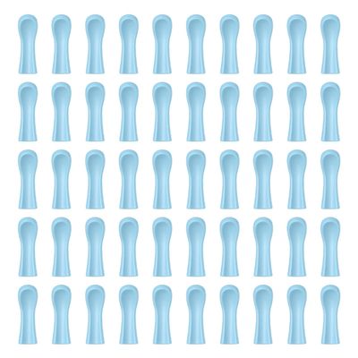 Anneome 100-Piece Silicone Covers for Ear Pick Tips, Sky Blue