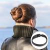 STOBAZA 8-Piece Adjustable Plastic Hair Bun Styling Accessories, Black view 3
