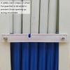Portable Expandable Barrier with Wheels, Telescoping Safety Barrier for Road Maintenance and Control, Easy to Move, Blue and White, 47 x 5 in view 4