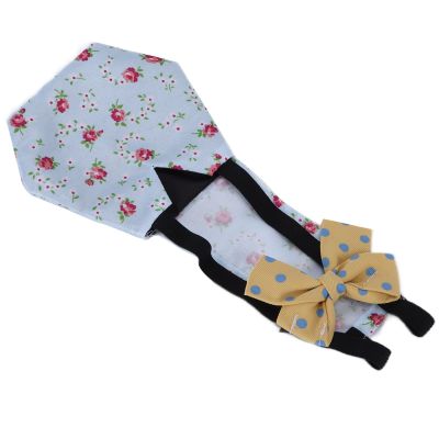 KIMISS Waterproof Pet Diapers for Chickens and Ducks with Bow Tie + Reusable Chicken Diapers + Stylish Bird Diapers (L Blue)