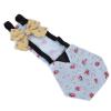 KIMISS Waterproof Pet Diapers for Chickens and Ducks with Bow Tie + Reusable Chicken Diapers + Stylish Bird Diapers (L Blue) view 3