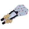 KIMISS Waterproof Pet Diapers for Chickens and Ducks with Bow Tie + Reusable Chicken Diapers + Stylish Bird Diapers (L Blue) view 4
