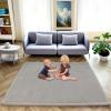 Kids' Room Play Rug, 2 cm Short-Pile Baby Crawling Mat, Soft Non-Slip, 200 x 200 cm view 3