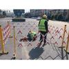 Portable Traffic Safety Barrier, Expandable Mobile Fence for Pedestrian Protection, Red and White, 1.2 x 4.5 m view 1